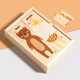 3pc Cartoon animal puzzle(set of 16)